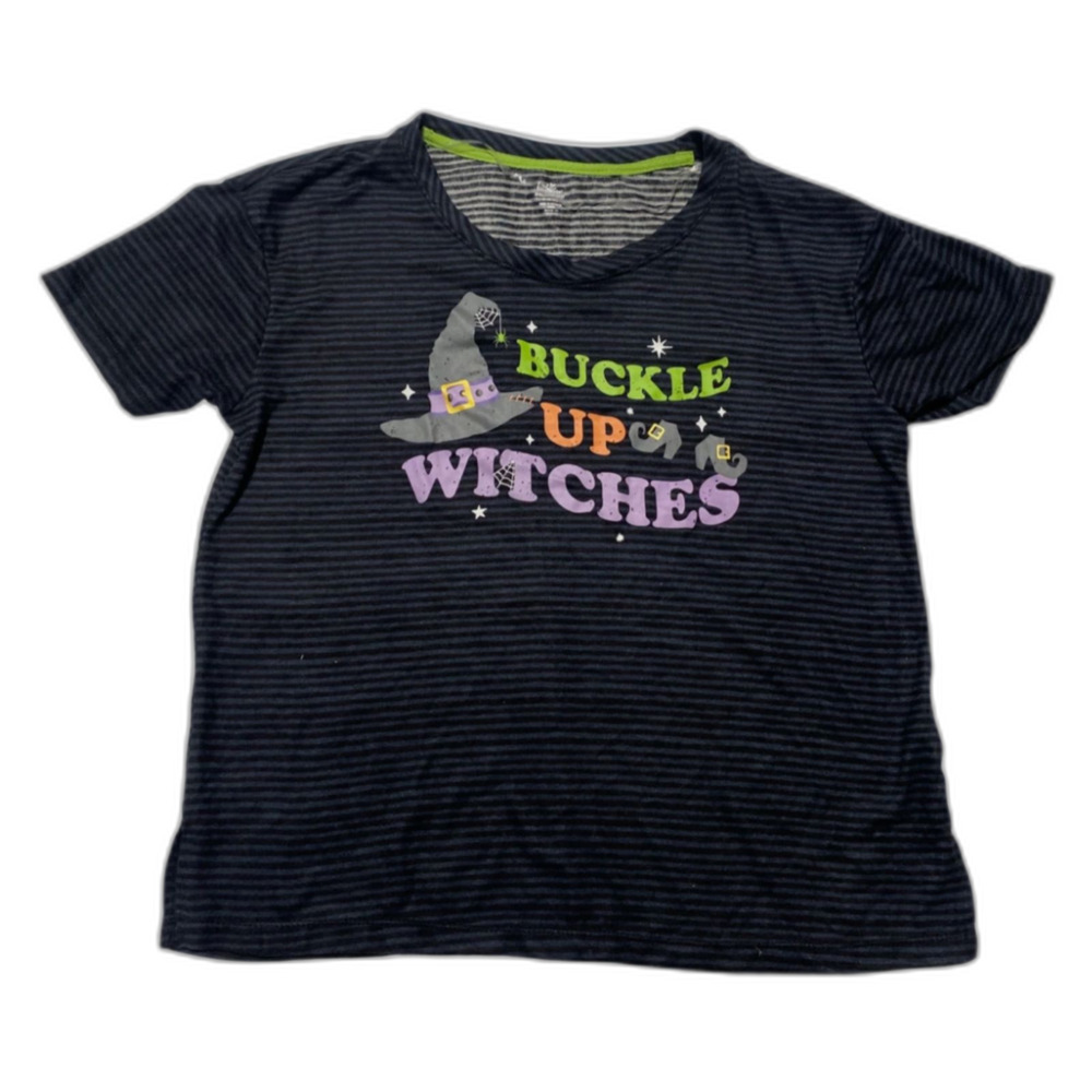 Buckle Up Witches Pajama Top Size XS (0-2)